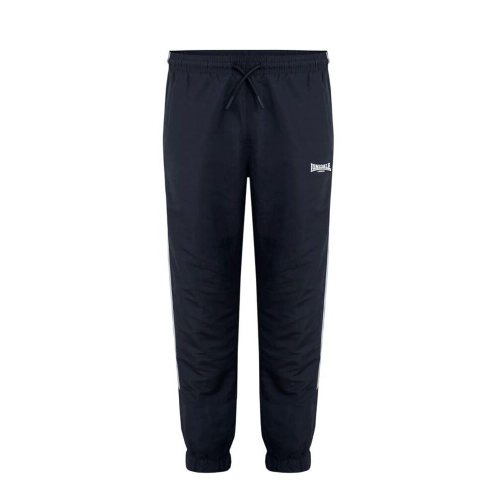 Lonsdale Mens Stripe Tracksuit Bottoms / Black